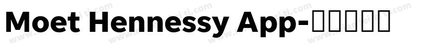 Moet Hennessy App字体转换